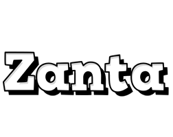 Zanta snowing logo