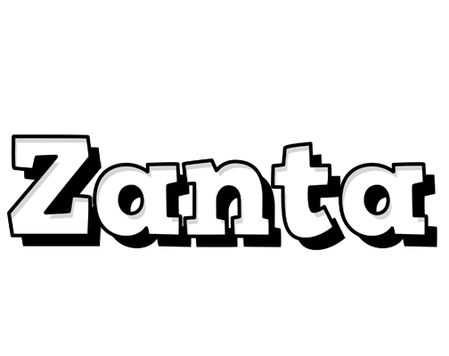 Zanta snowing logo