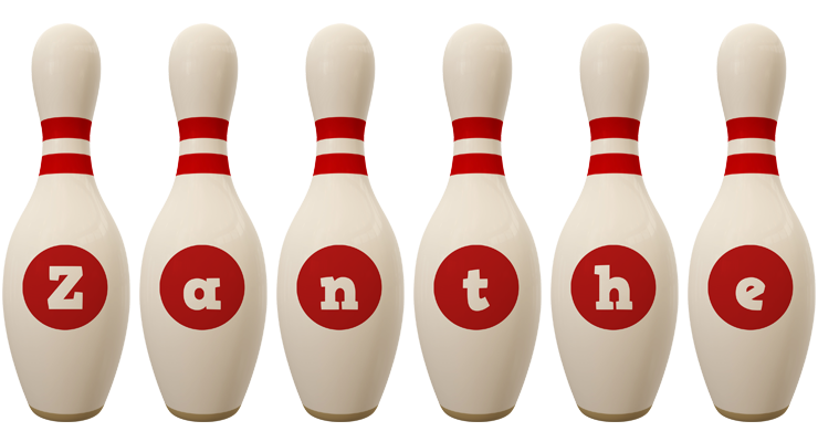 Zanthe bowling-pin logo