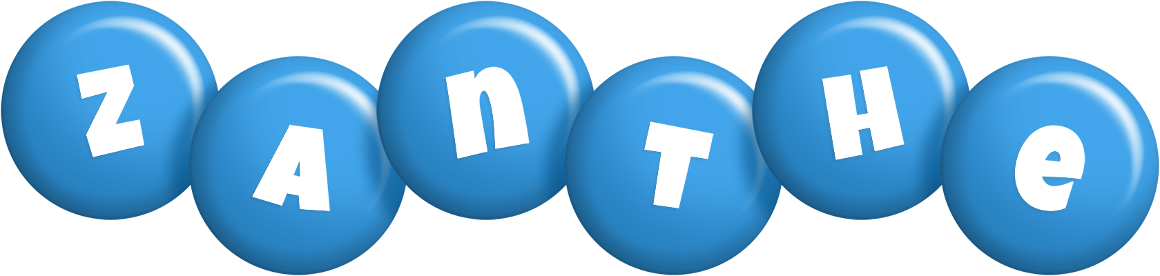 Zanthe candy-blue logo