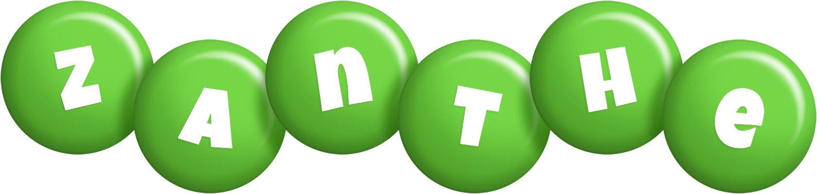 Zanthe candy-green logo