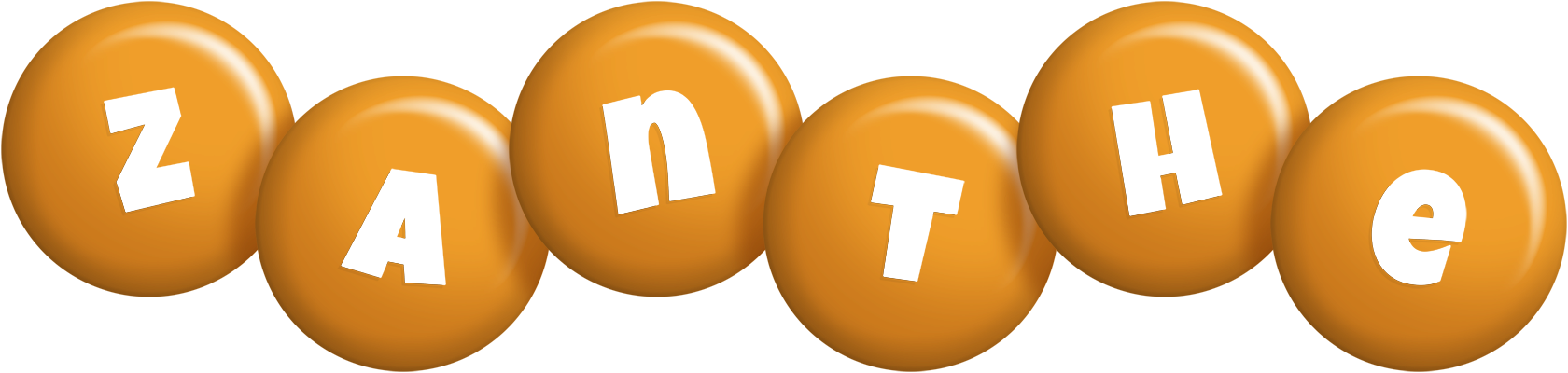 Zanthe candy-orange logo
