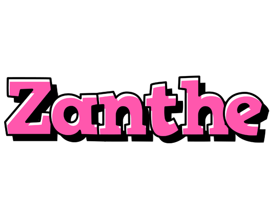 Zanthe girlish logo