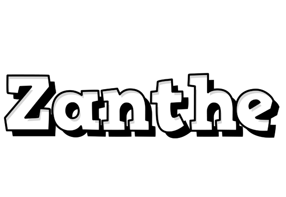 Zanthe snowing logo