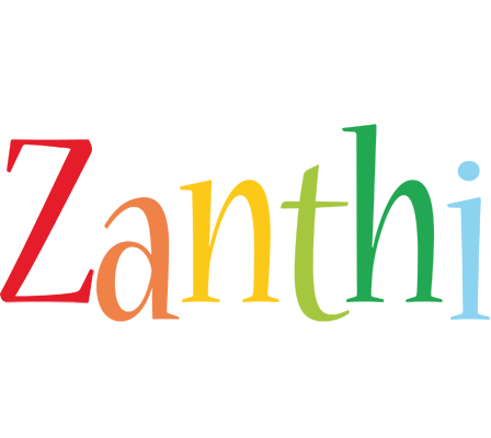 Zanthi birthday logo