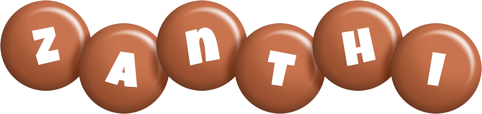 Zanthi candy-brown logo