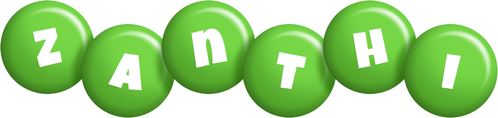 Zanthi candy-green logo