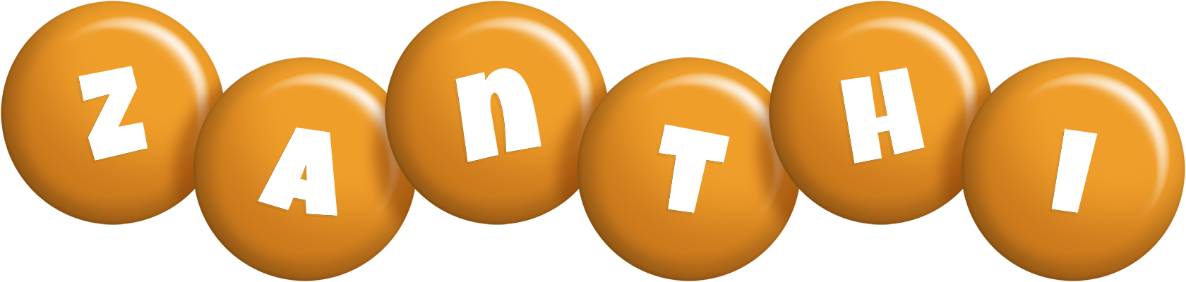 Zanthi candy-orange logo