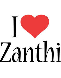 Zanthi i-love logo