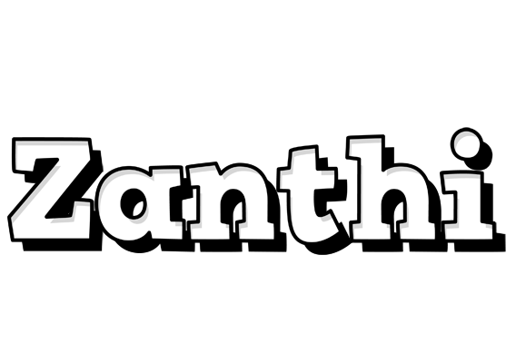 Zanthi snowing logo