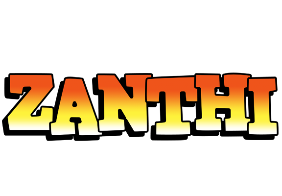 Zanthi sunset logo