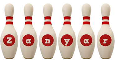 Zanyar bowling-pin logo