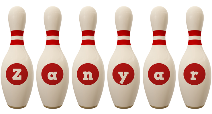 Zanyar bowling-pin logo