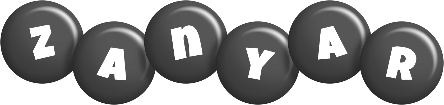 Zanyar candy-black logo