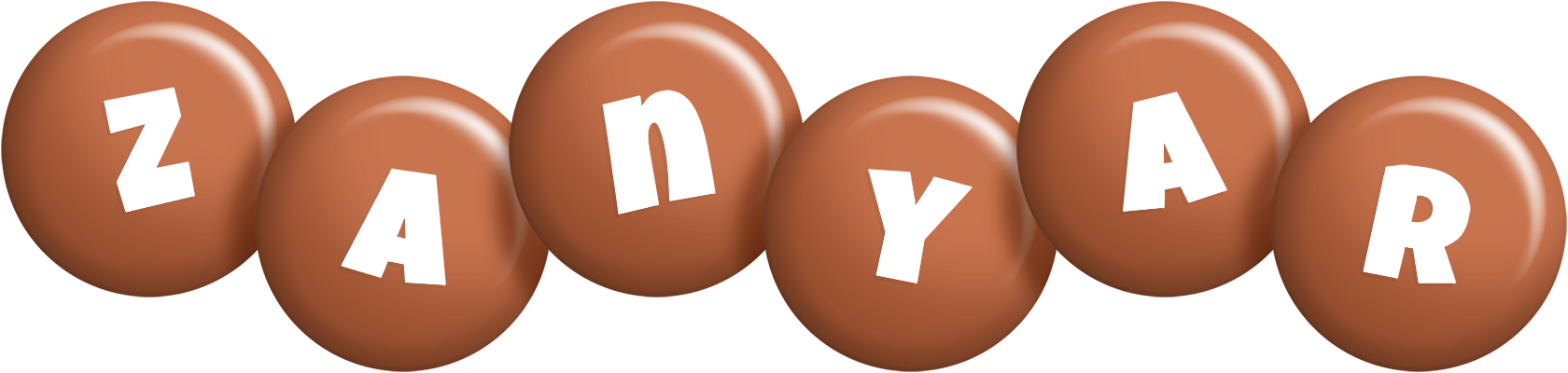 Zanyar candy-brown logo