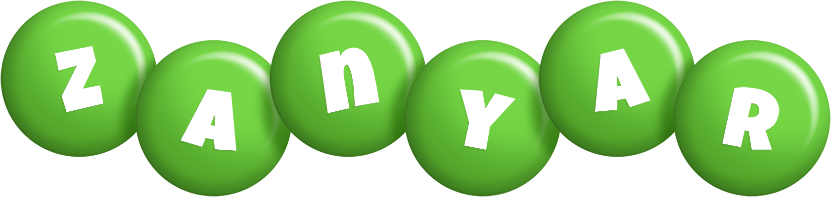 Zanyar candy-green logo