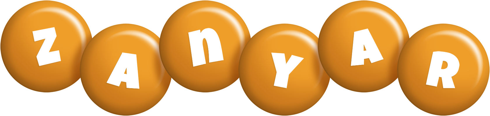 Zanyar candy-orange logo