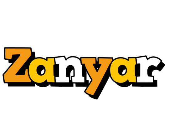 Zanyar cartoon logo