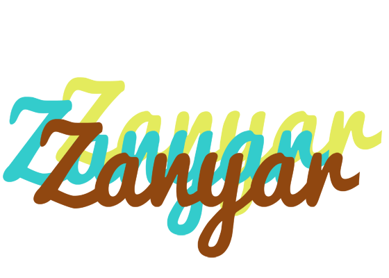 Zanyar cupcake logo