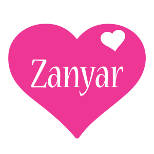 Zanyar love-heart logo