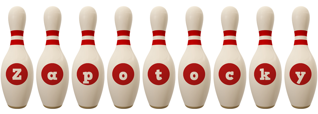 Zapotocky bowling-pin logo