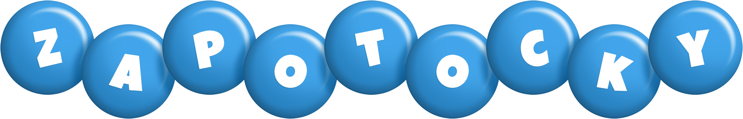 Zapotocky candy-blue logo