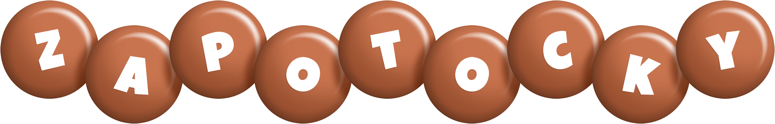 Zapotocky candy-brown logo