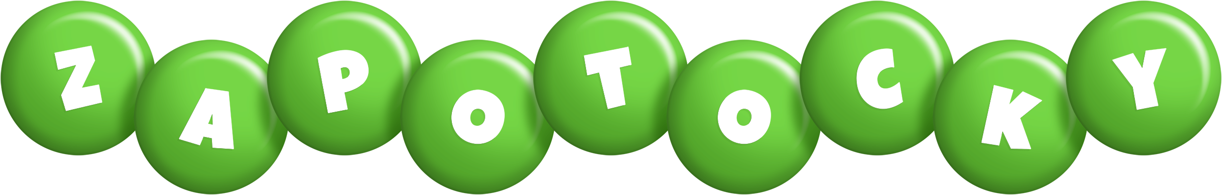 Zapotocky candy-green logo