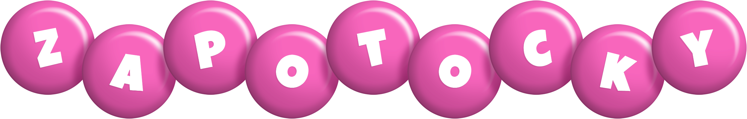 Zapotocky candy-pink logo