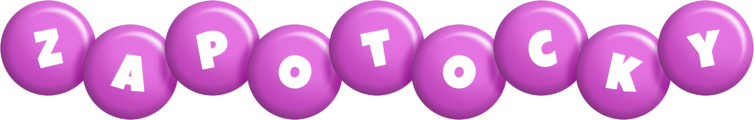 Zapotocky candy-purple logo