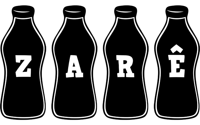 Zarê bottle logo