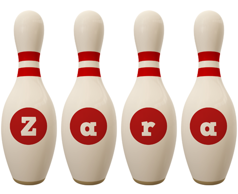 Zara bowling-pin logo