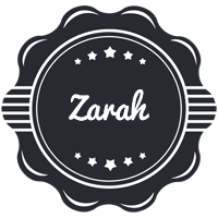 Zarah badge logo