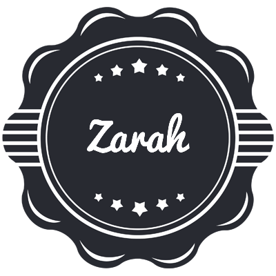 Zarah badge logo