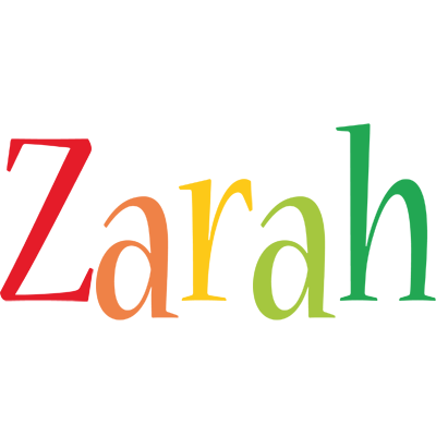 Zarah birthday logo