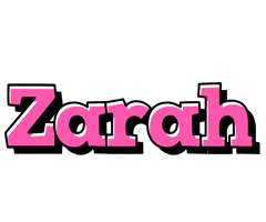 Zarah girlish logo