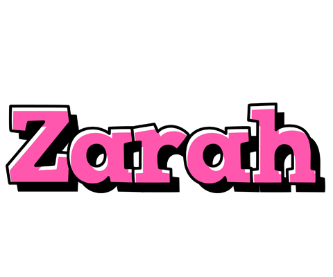 Zarah girlish logo