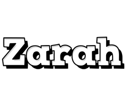 Zarah snowing logo