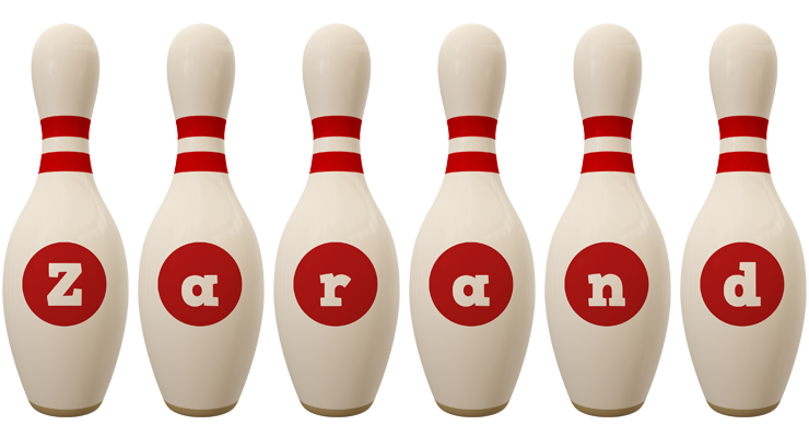 Zarand bowling-pin logo