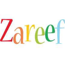 Zareef birthday logo