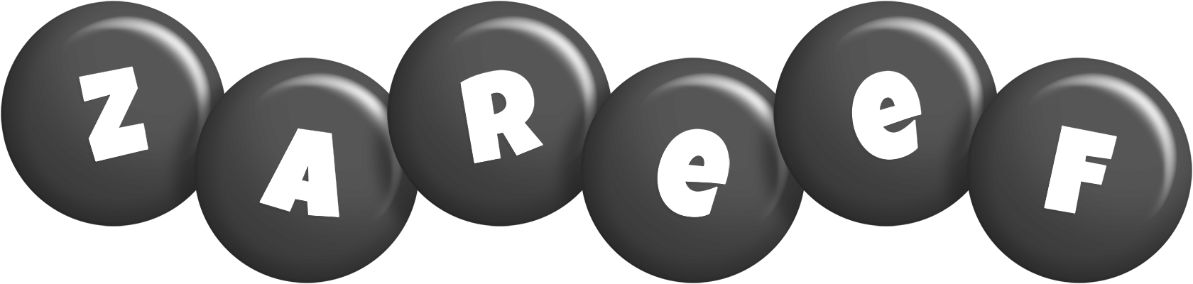 Zareef candy-black logo