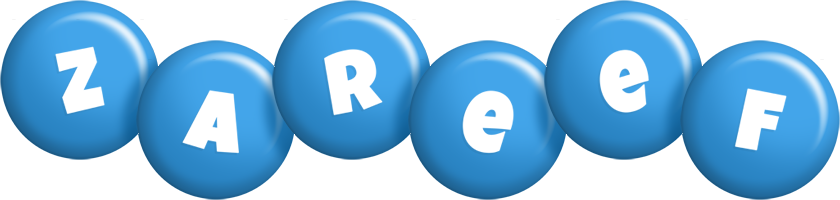 Zareef candy-blue logo