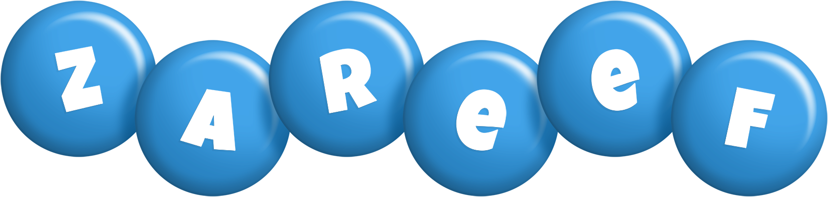 Zareef candy-blue logo