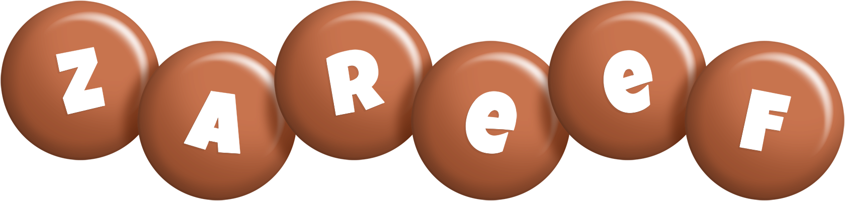 Zareef candy-brown logo