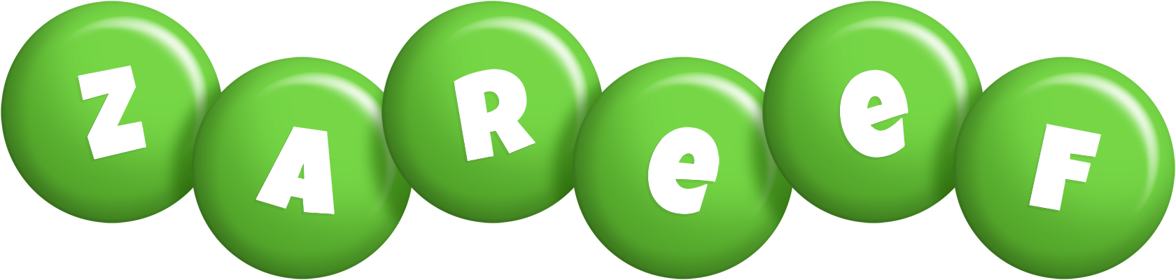Zareef candy-green logo