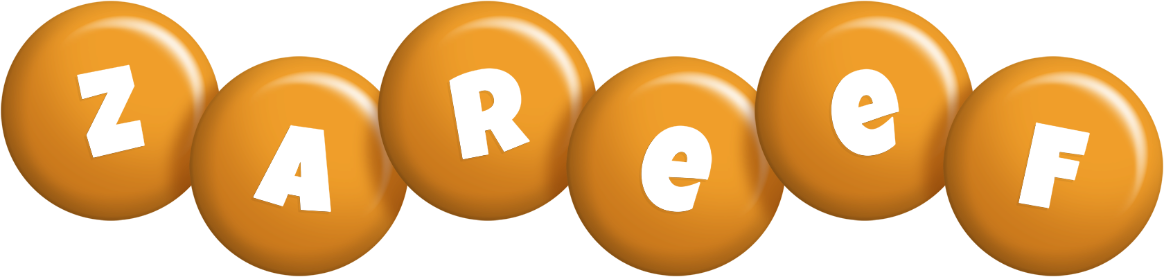 Zareef candy-orange logo