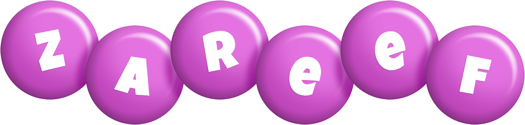 Zareef candy-purple logo