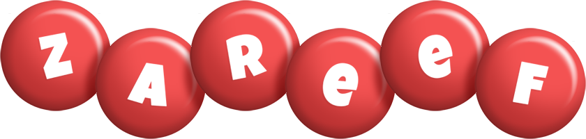 Zareef candy-red logo