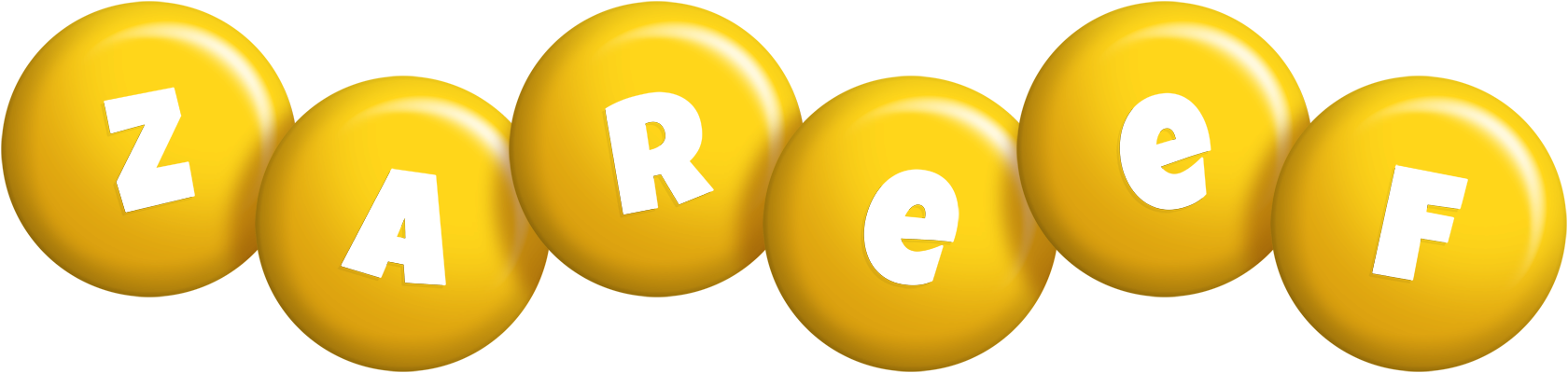 Zareef candy-yellow logo