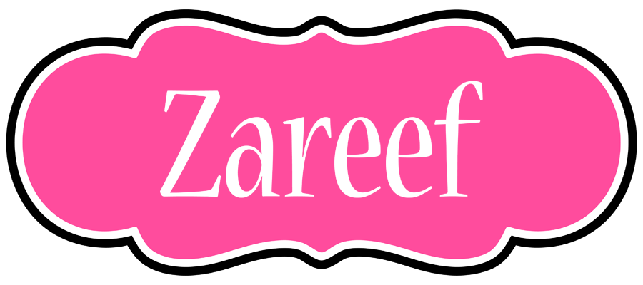 Zareef invitation logo